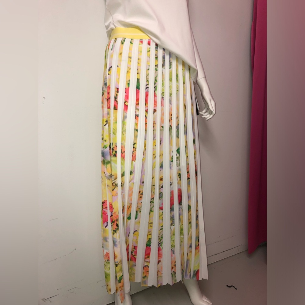 MARC CAIN floral pleated maxi skirt